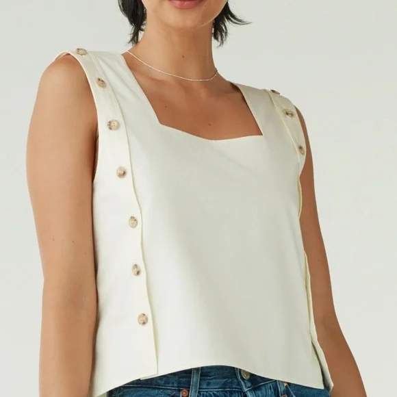 Vetta Capsule Convertible Blouse Sleeveless Top - Picture 2 of 6